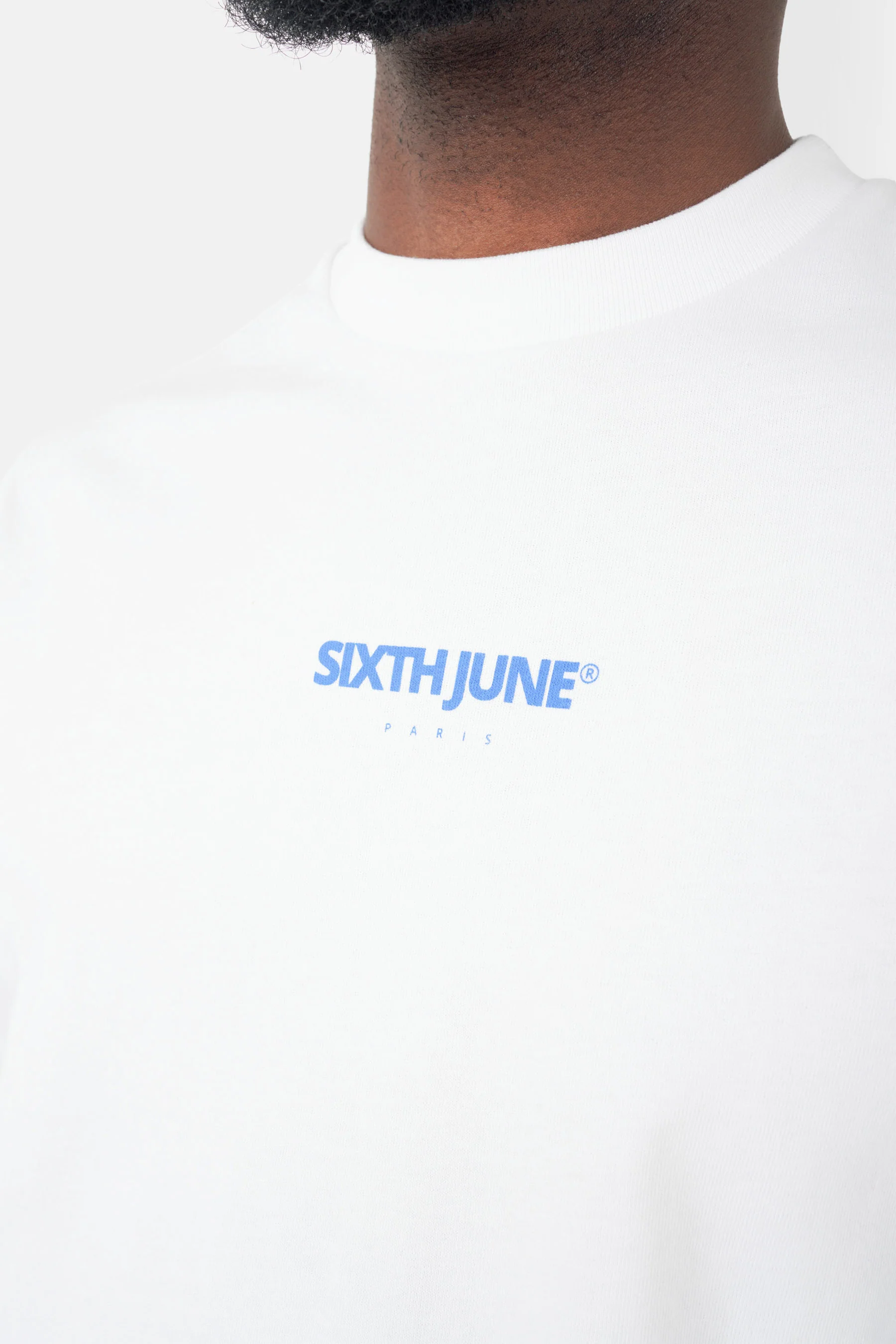 T-shirt logo central Blanc - Image 3