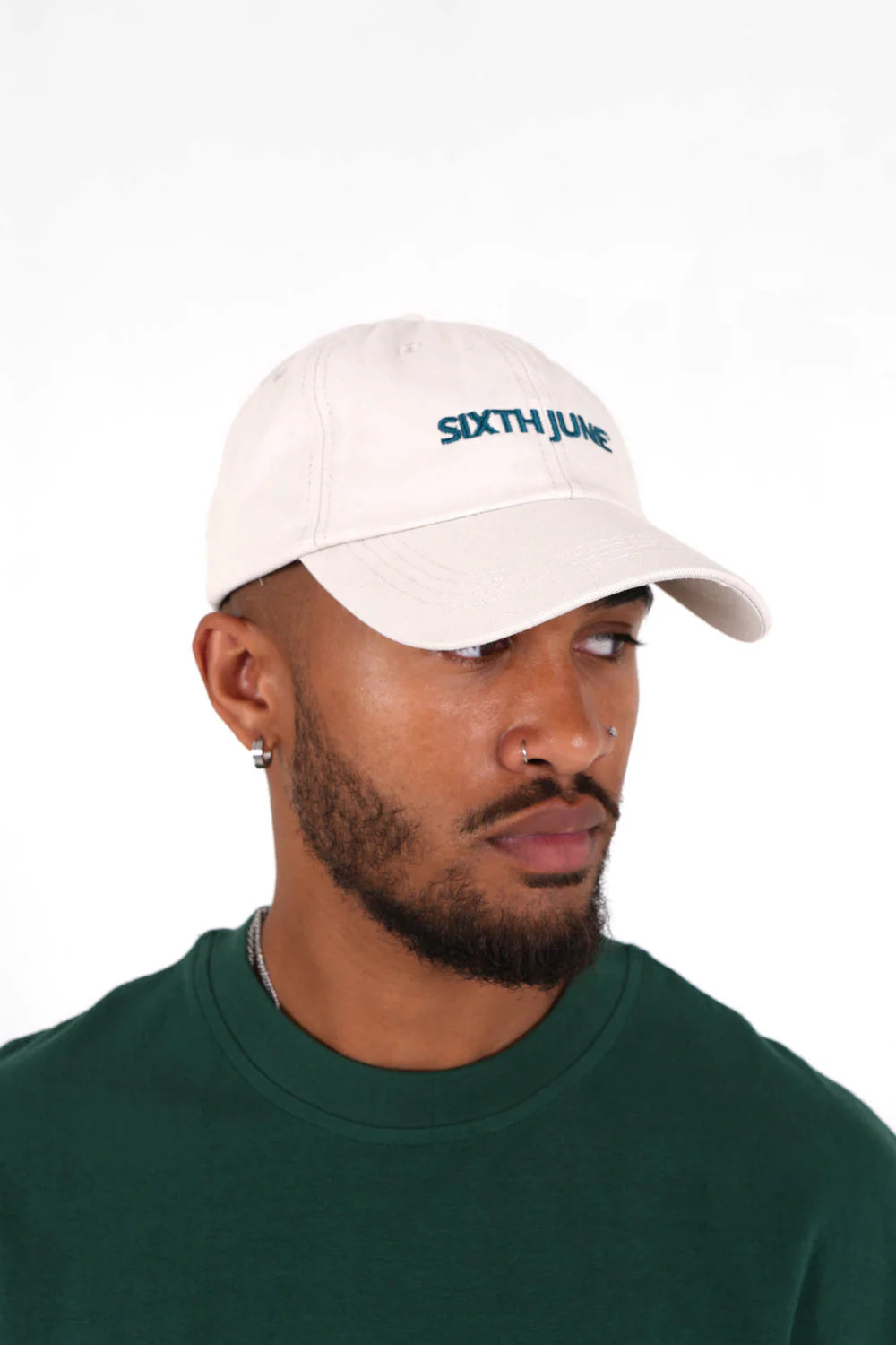 Casquette logo brodé Beige clair - Image 3