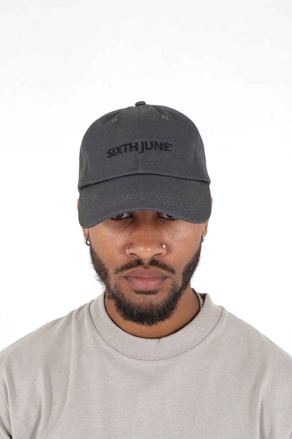 Casquette logo brodé Gris foncé - Image 2