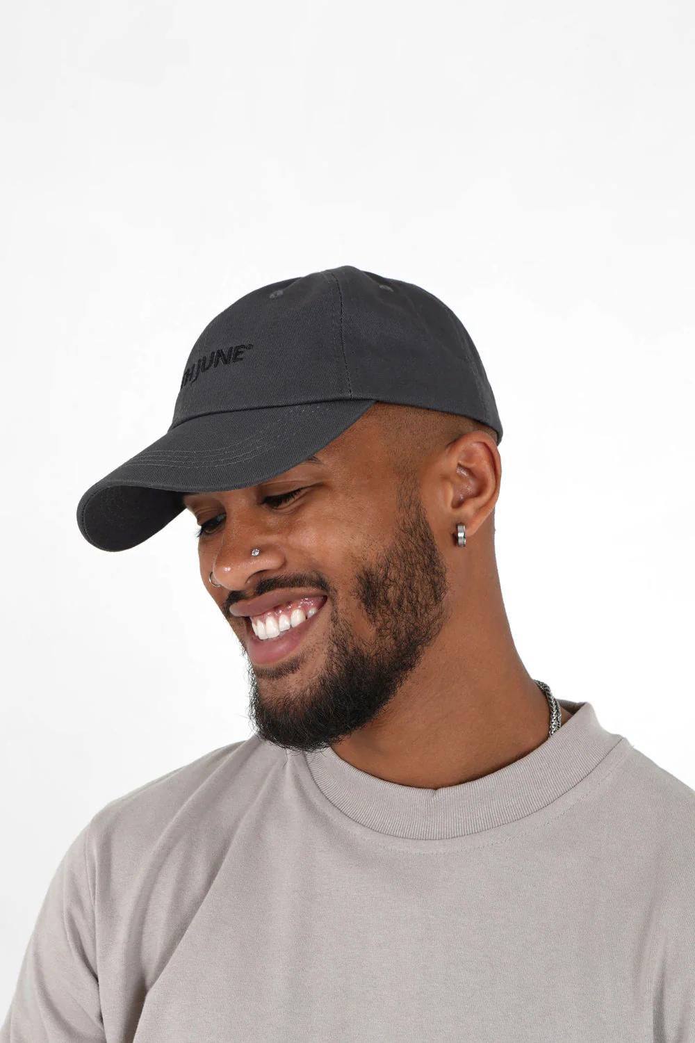 Casquette logo brodé Gris foncé - Image 3