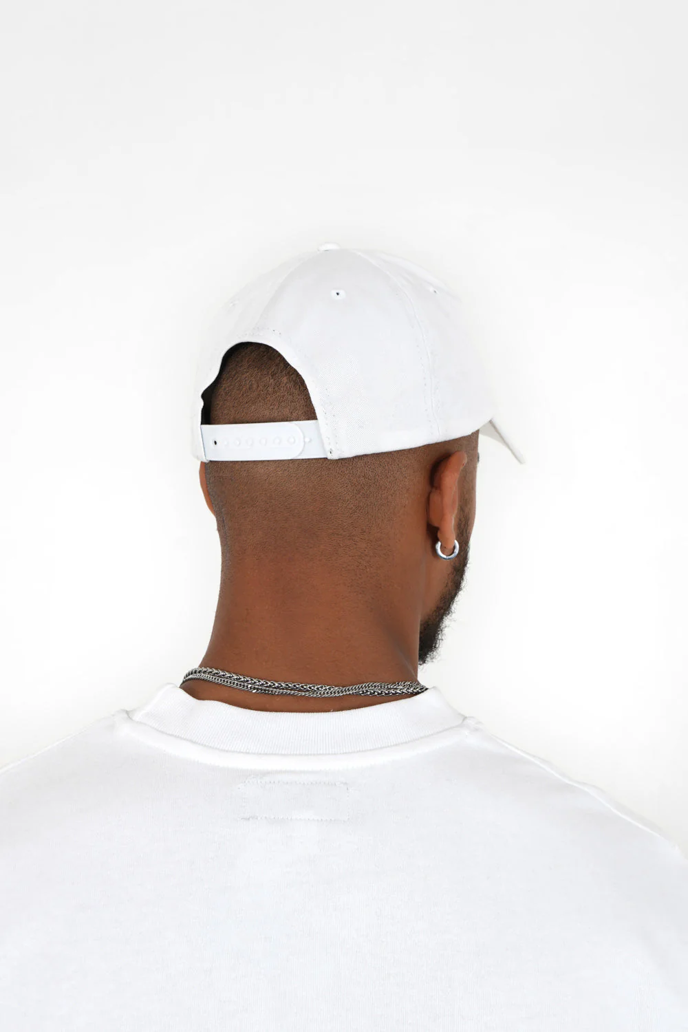Casquette logo brodé Blanc - Image 4
