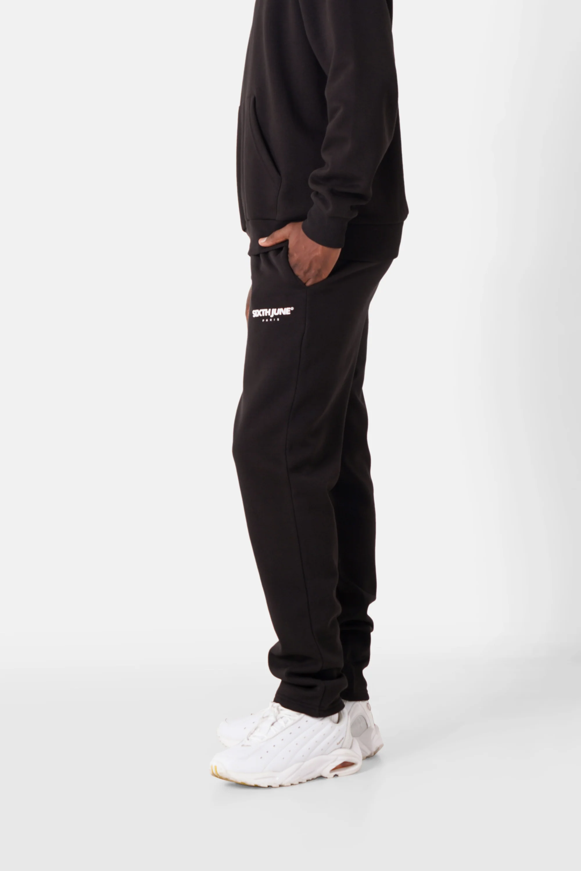 Jogging essentiel print logo Noir - Image 3