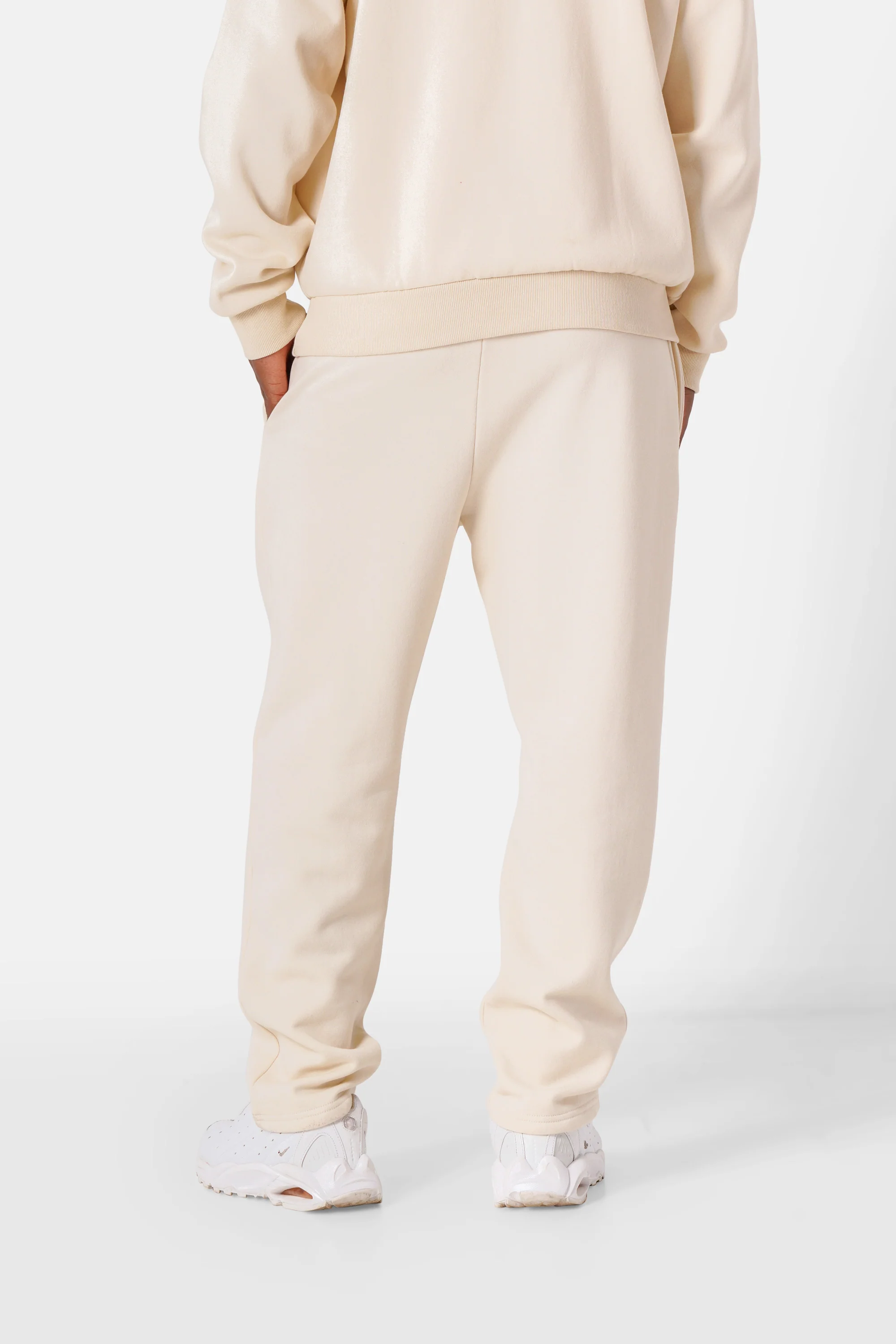 Jogging essentiel print logo Beige clair - Image 5