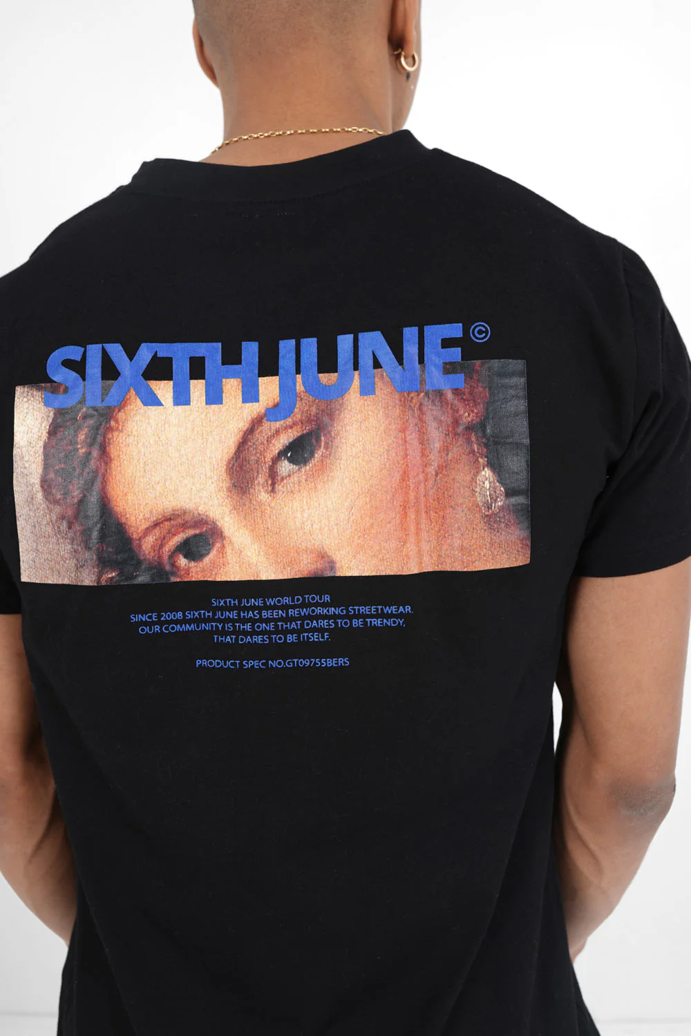 T-shirt regard imprimé Noir - Image 3