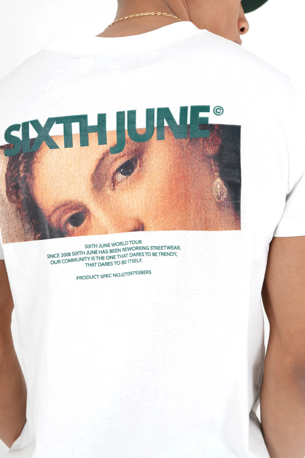 T-shirt regard imprimé Blanc - Image 3
