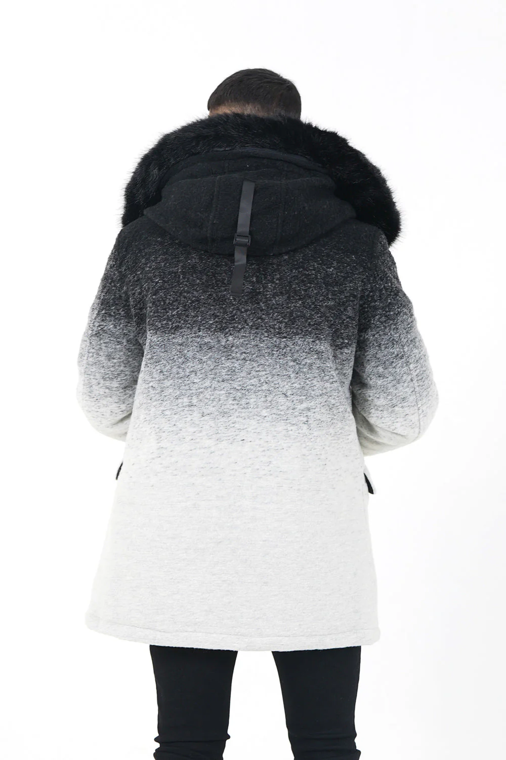Parka laine tie dye Noir - Image 5