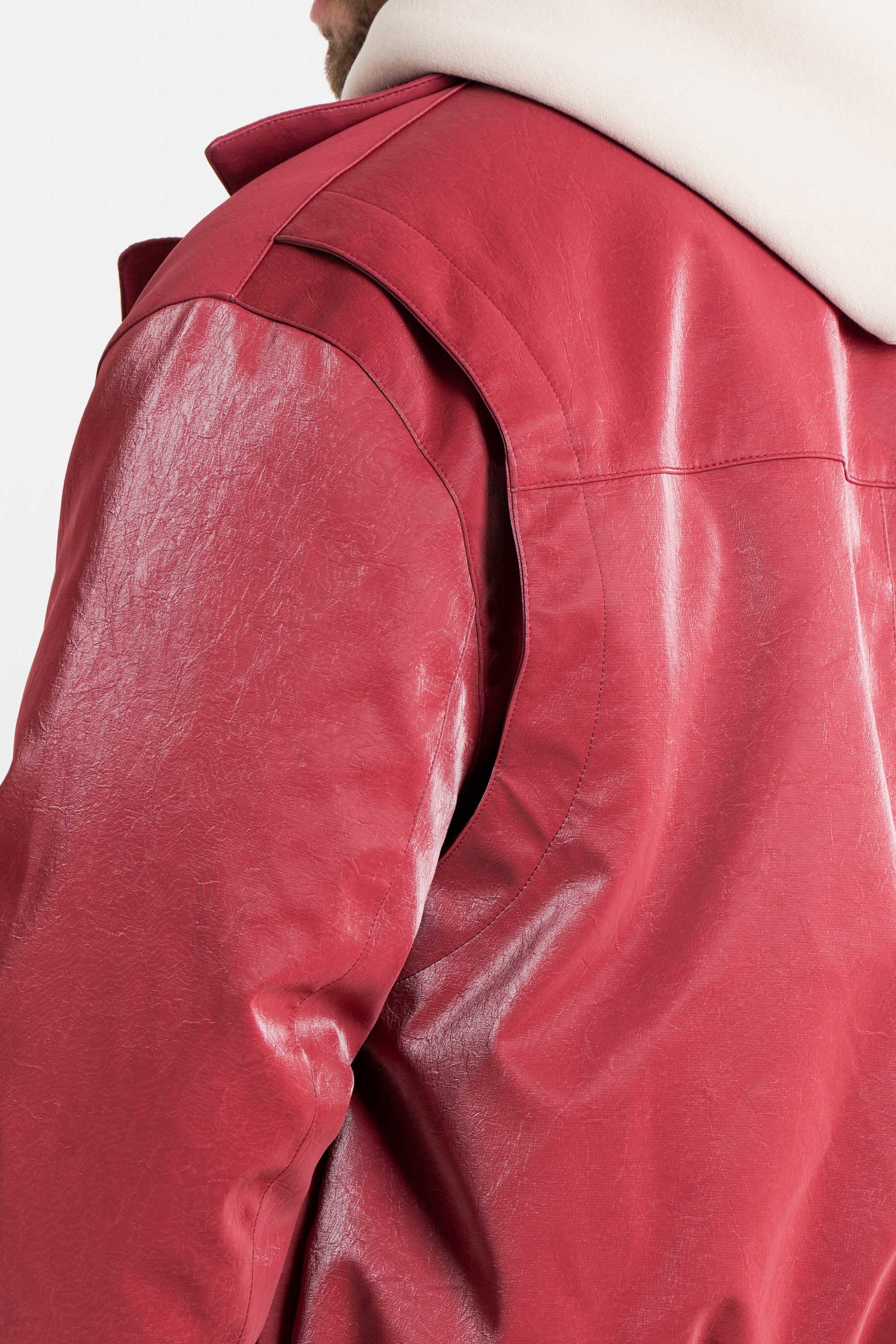 VEGAN leather boxy Jacket - Image 3