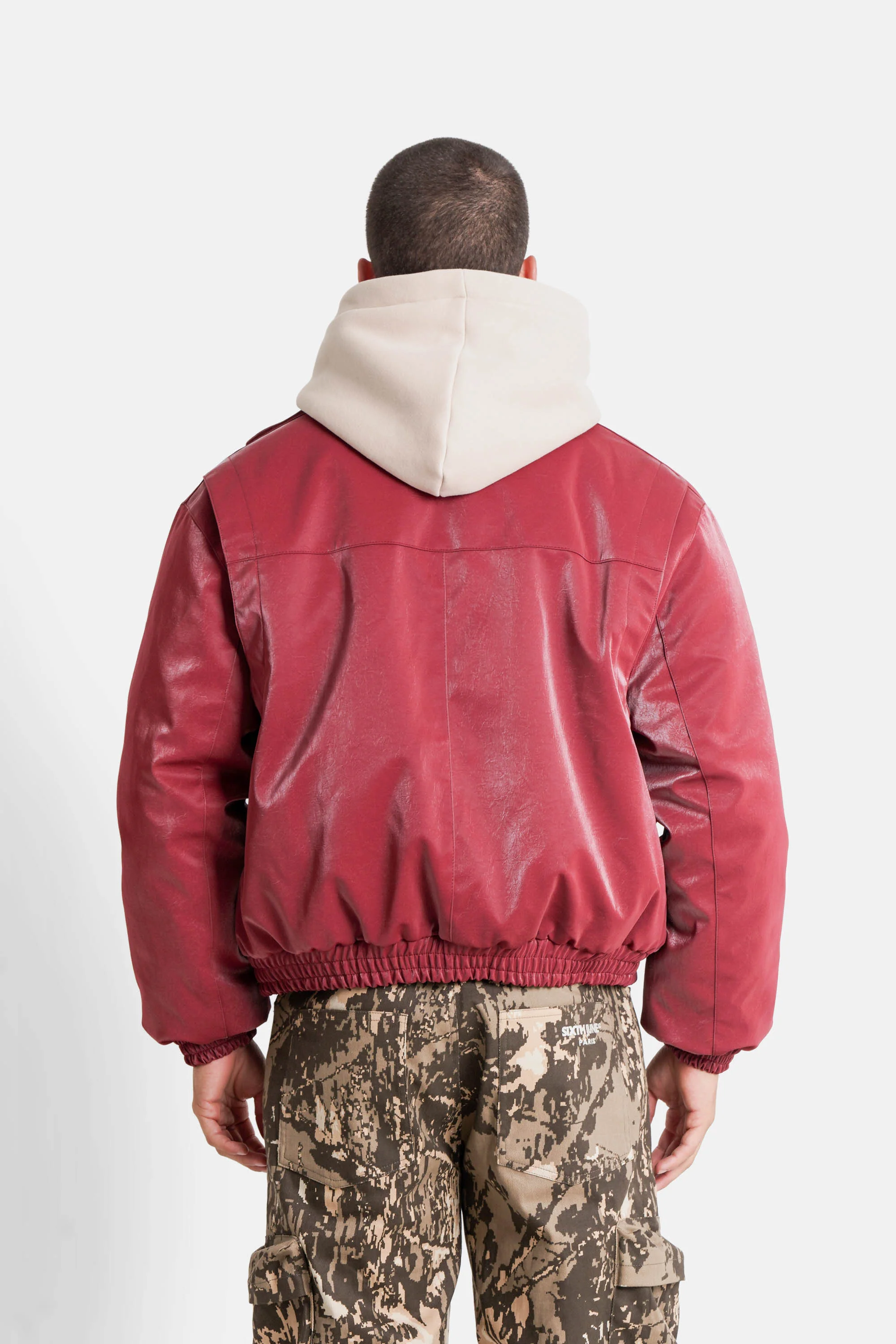 VEGAN leather boxy Jacket - Image 5