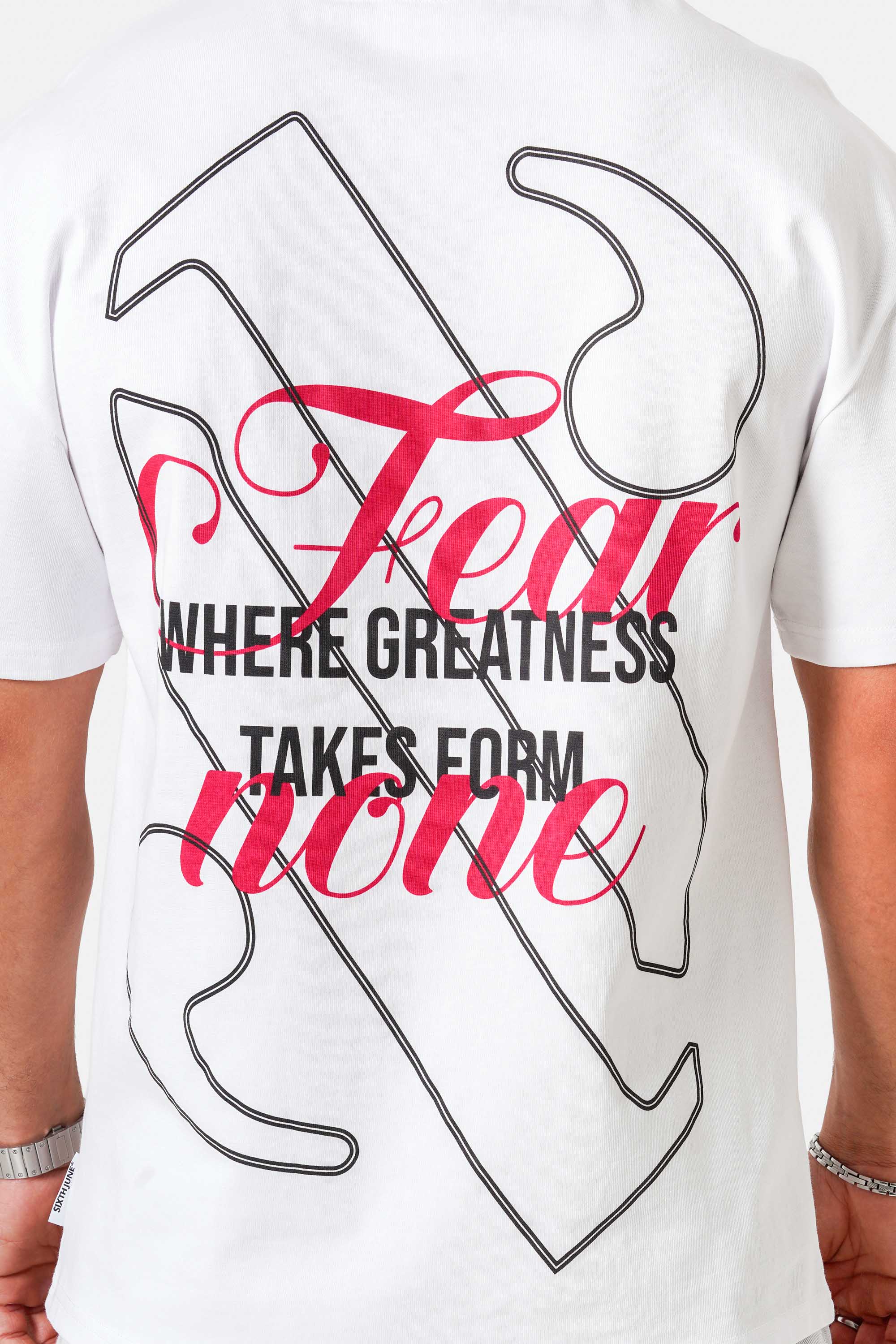 FEAR NONE print s/s t-shirt - Image 3