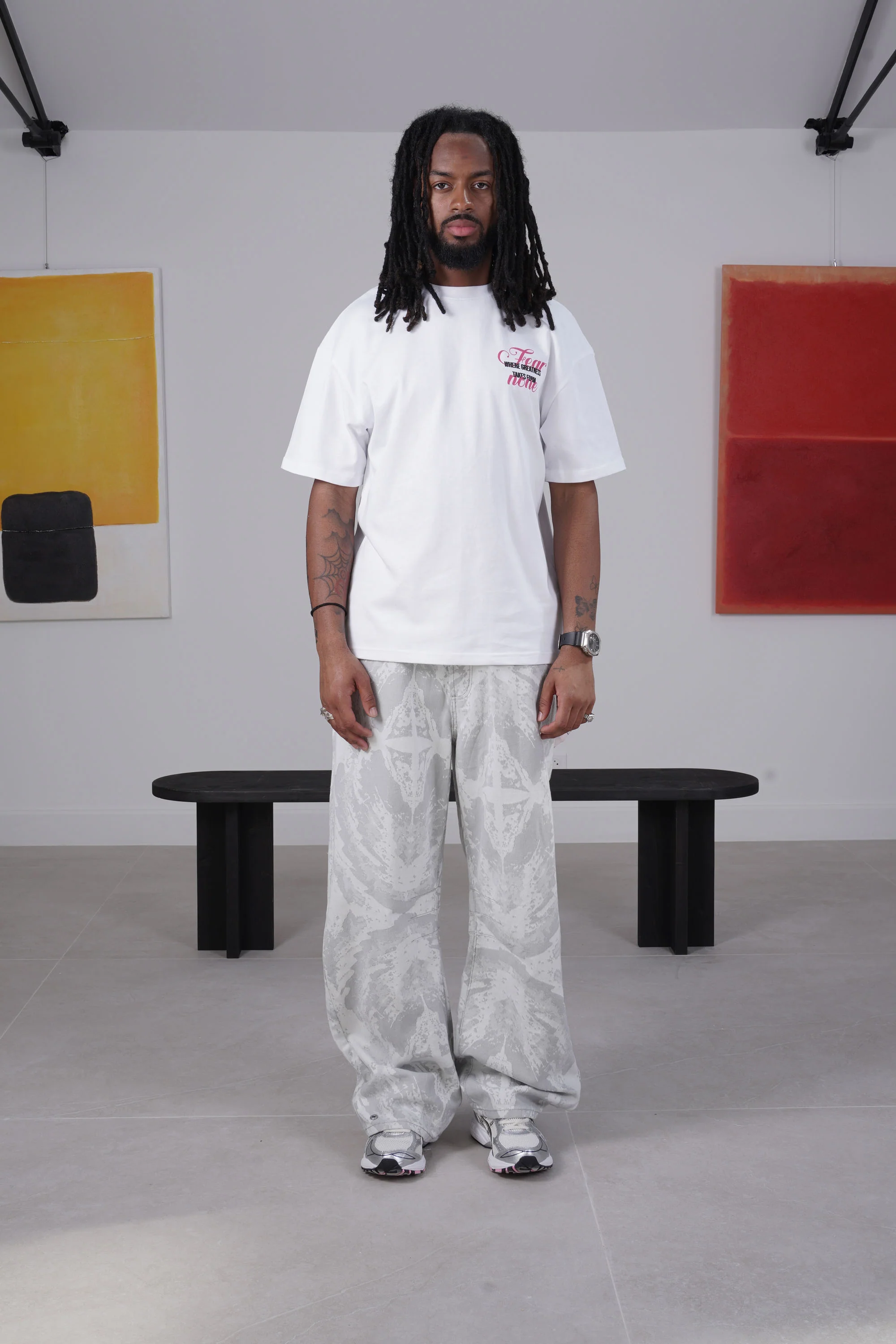 FEAR NONE print s/s t-shirt - Image 6