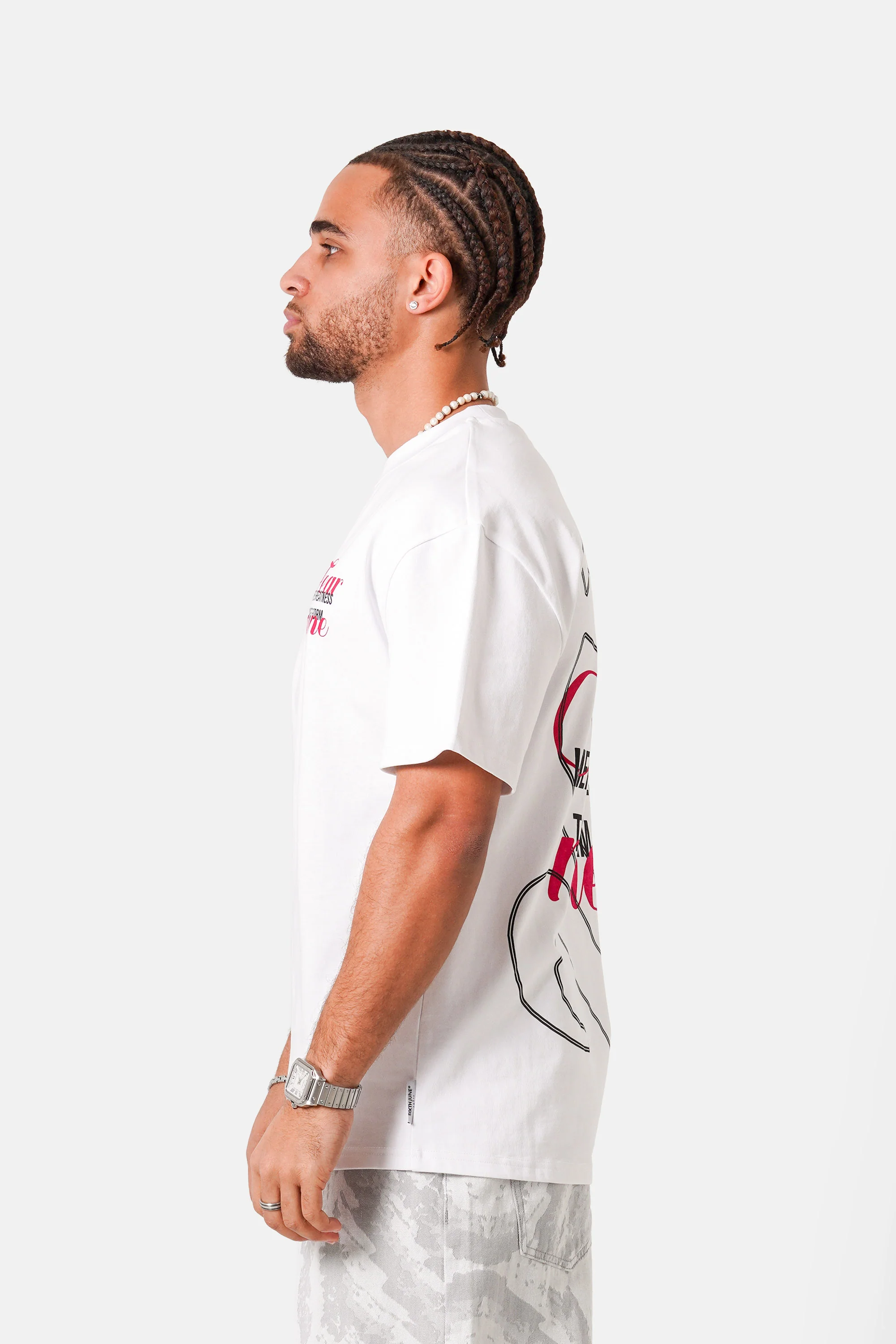 FEAR NONE print s/s t-shirt - Image 7