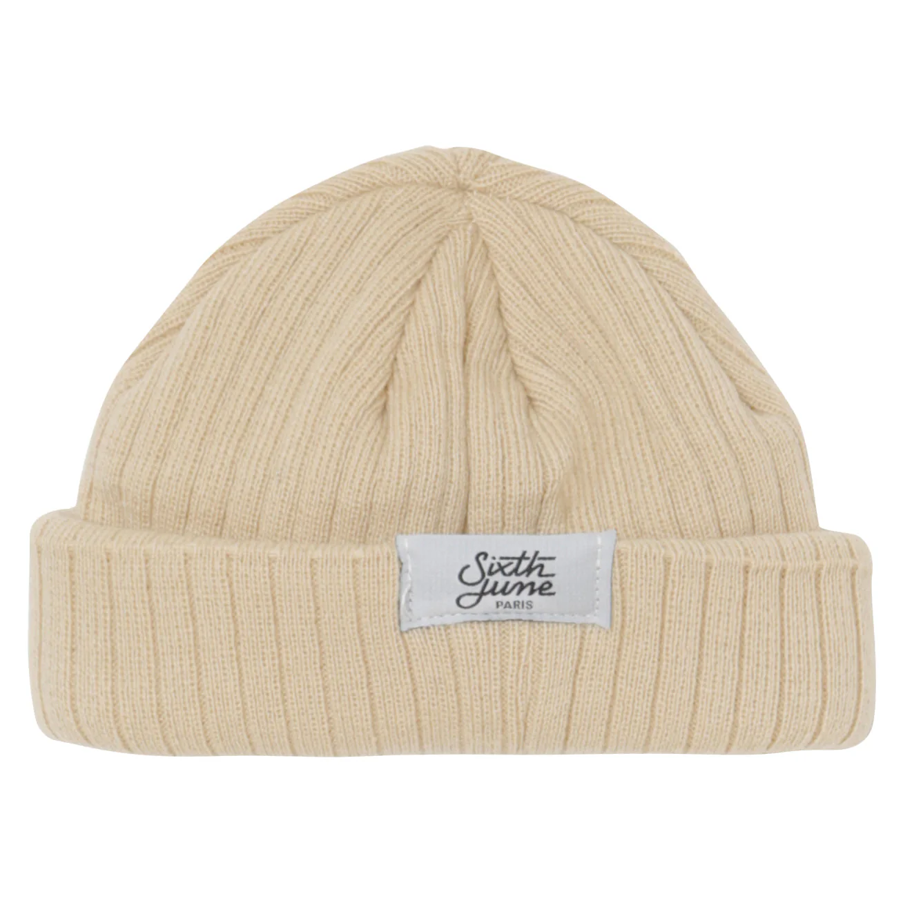 Bonnet fisherman côtelé Beige