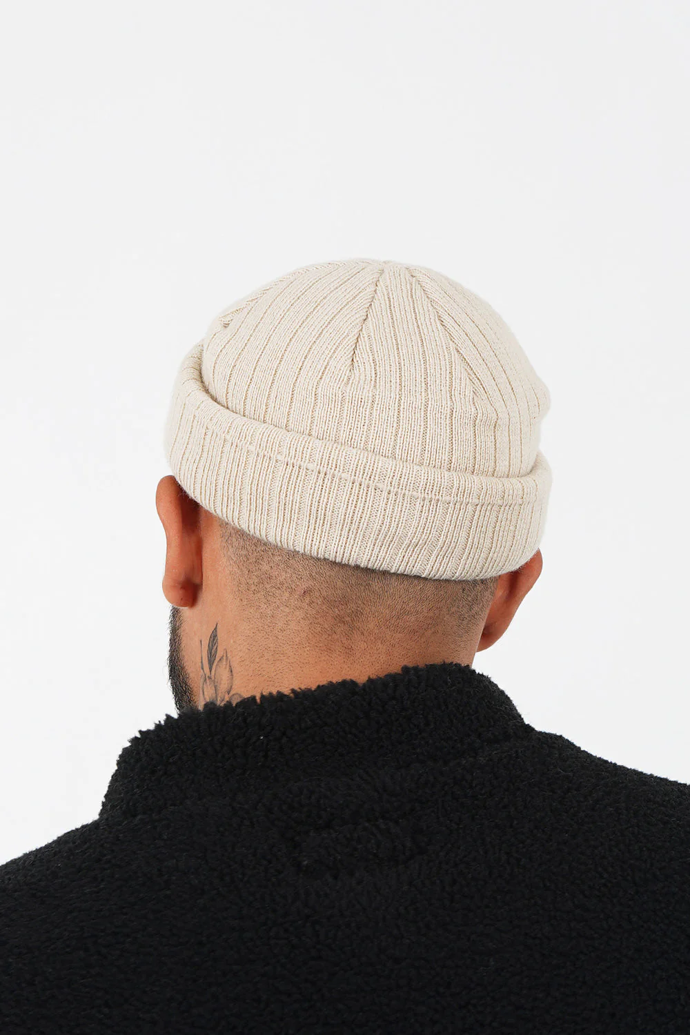 Bonnet fisherman côtelé Beige - Image 3
