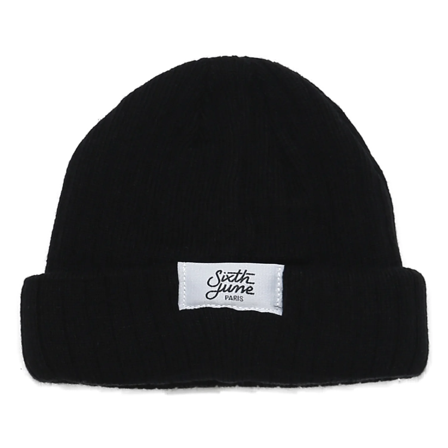 Bonnet fisherman côtelé Noir