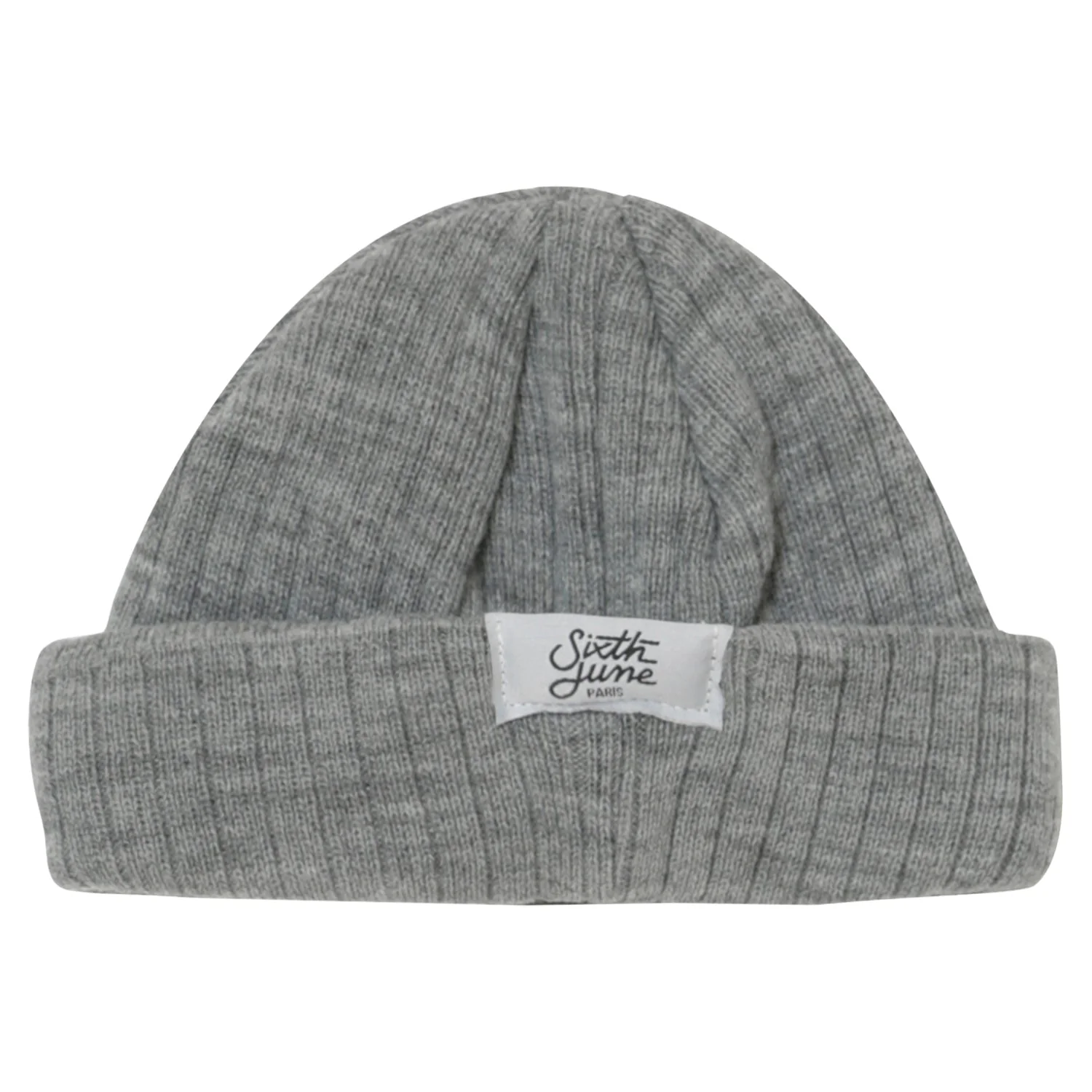 Bonnet fisherman côtelé Gris