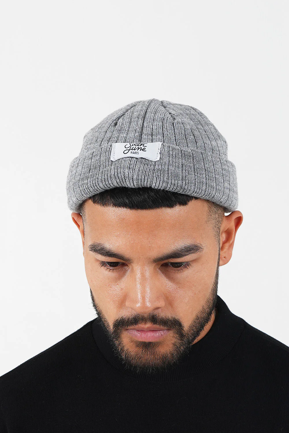 Bonnet fisherman côtelé Gris - Image 2