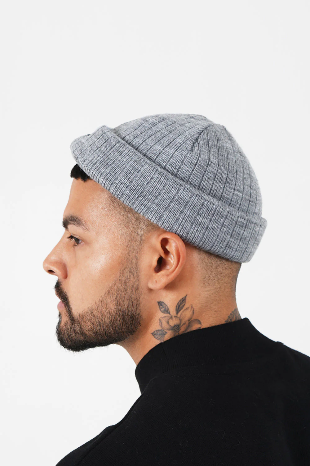 Bonnet fisherman côtelé Gris - Image 3
