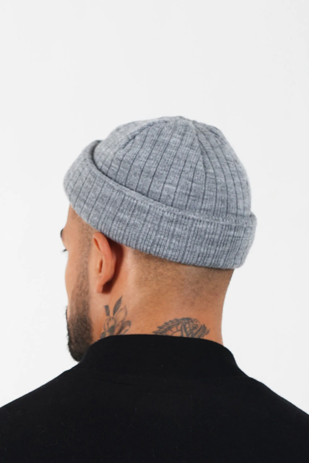 Bonnet fisherman côtelé Gris - Image 4