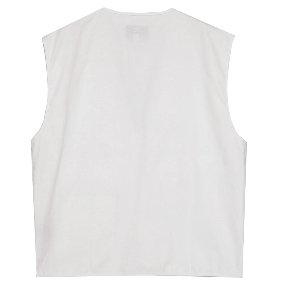 Gilet multipoche zip Blanc - Image 7