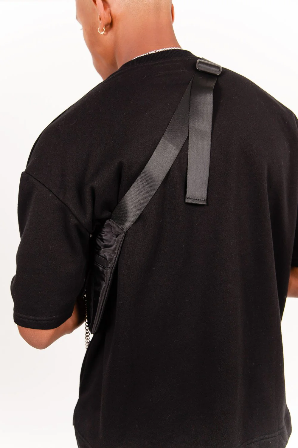 Sac banane chaîne tactique noir - Image 6