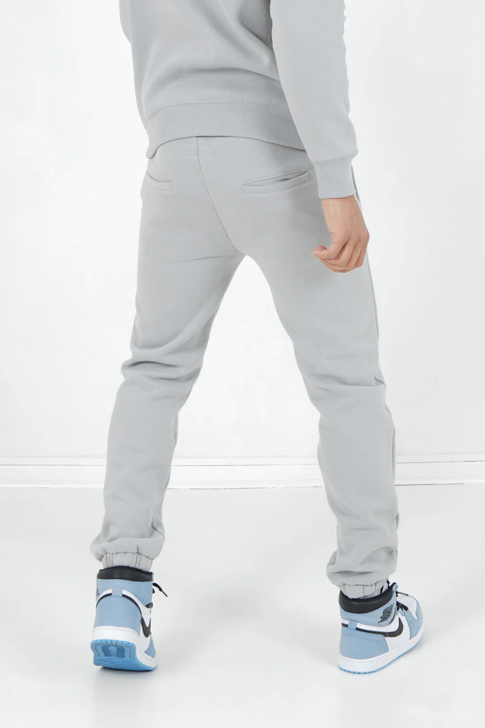 Jogging molletonné surpiqûres Gris - Image 5