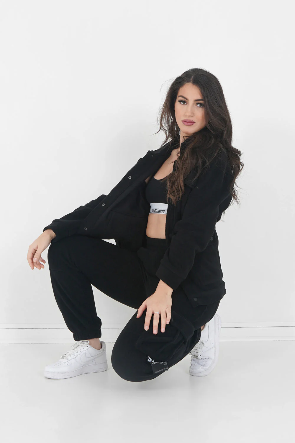 Pantalon cargo polaire Noir - Image 2