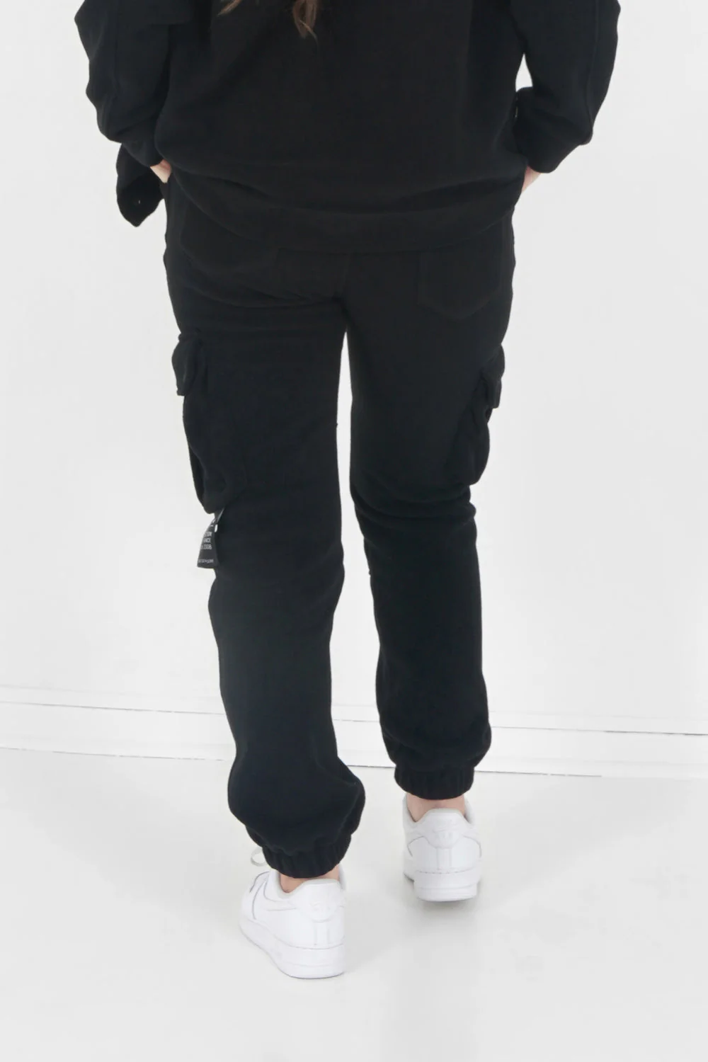Pantalon cargo polaire Noir - Image 5