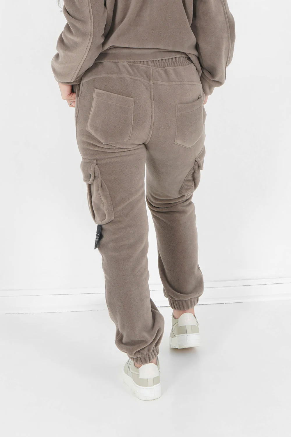 Pantalon cargo polaire Beige foncé - Image 5