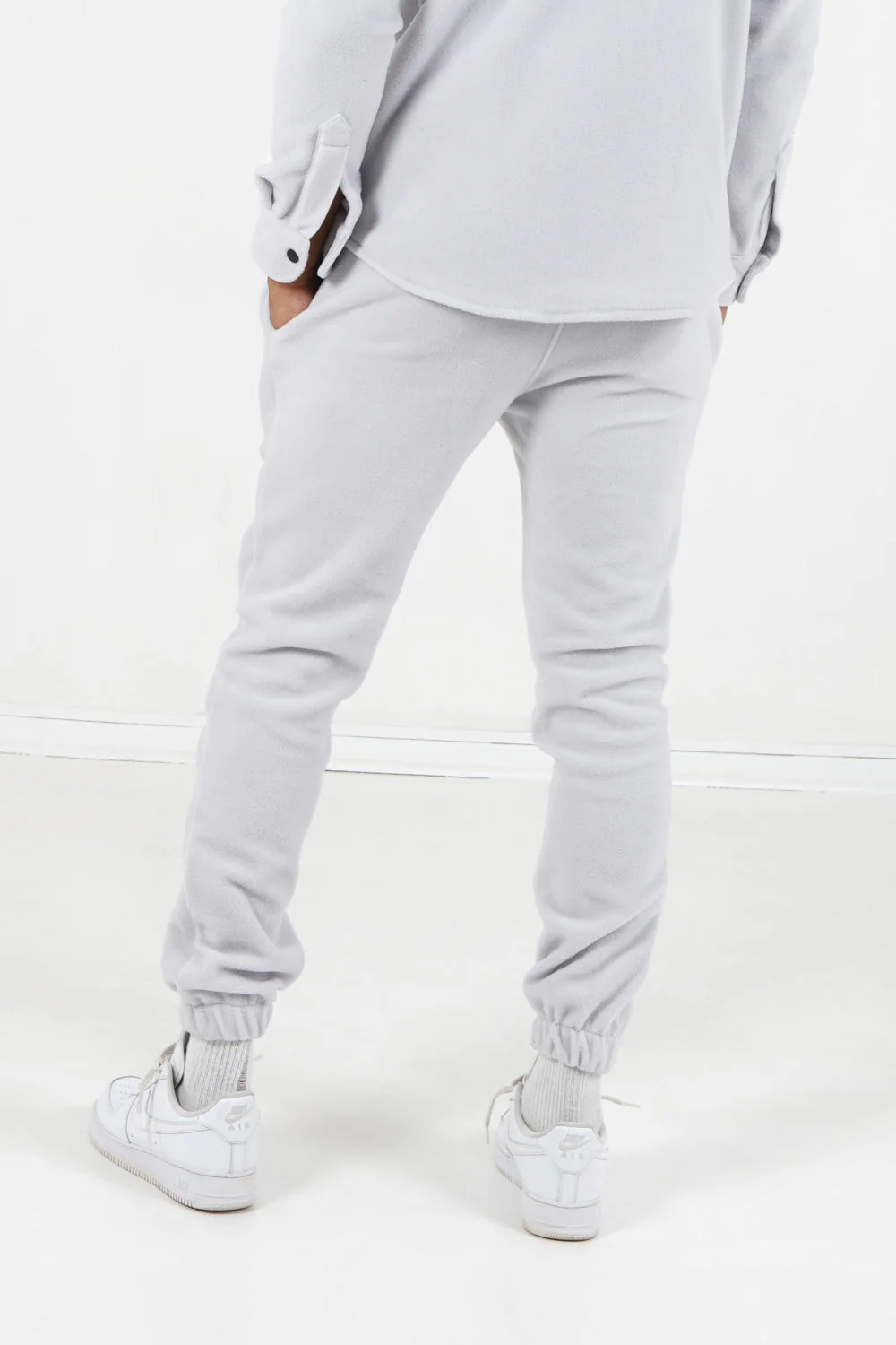 Jogging polaire logo Gris clair - Image 5