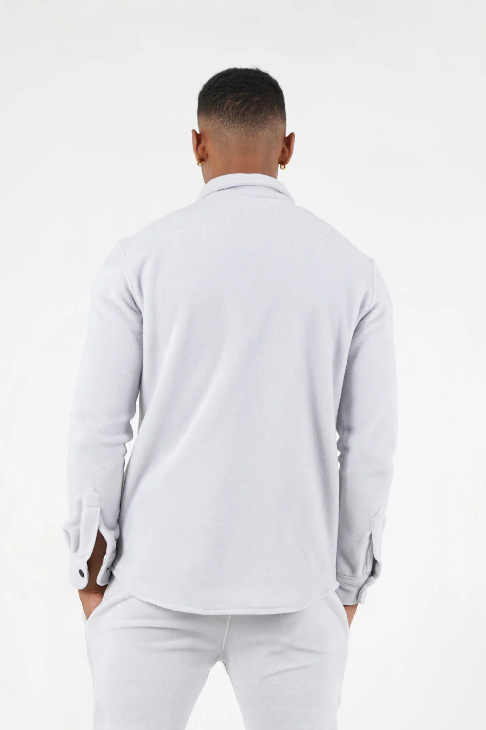 Chemise polaire poche Gris clair - Image 5