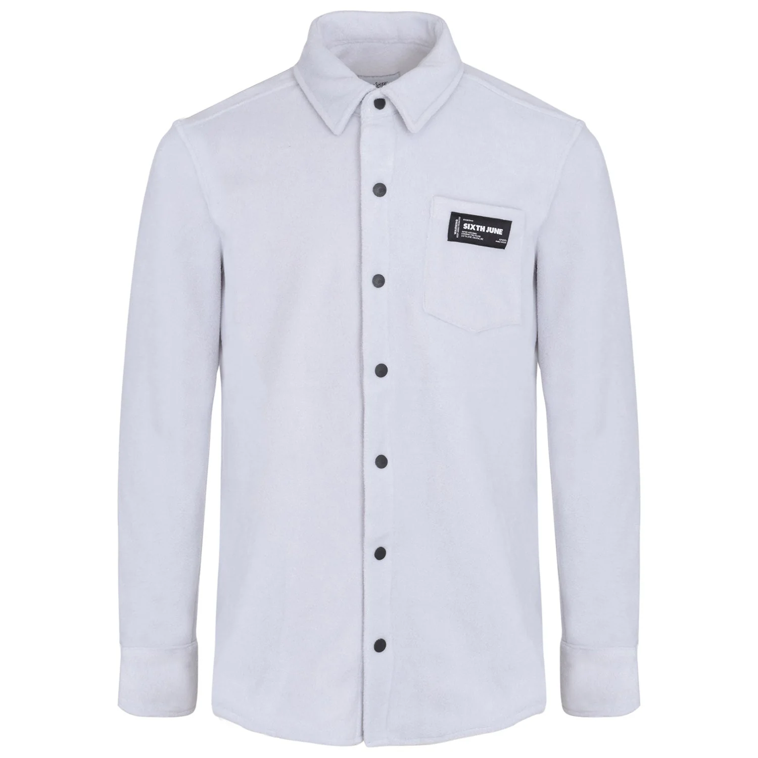 Chemise polaire poche Gris clair - Image 6
