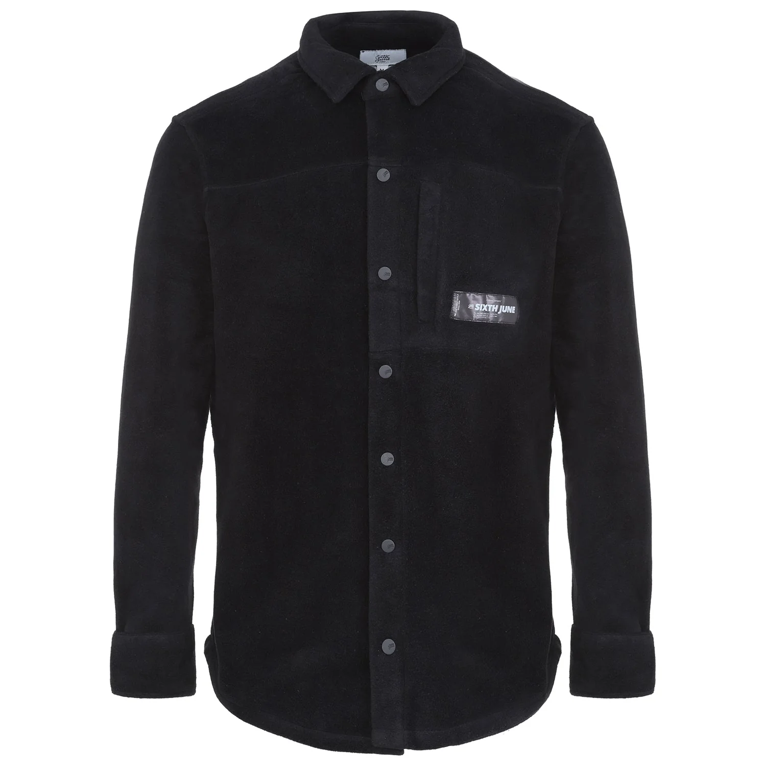 Surchemise polaire boutons Noir - Image 6