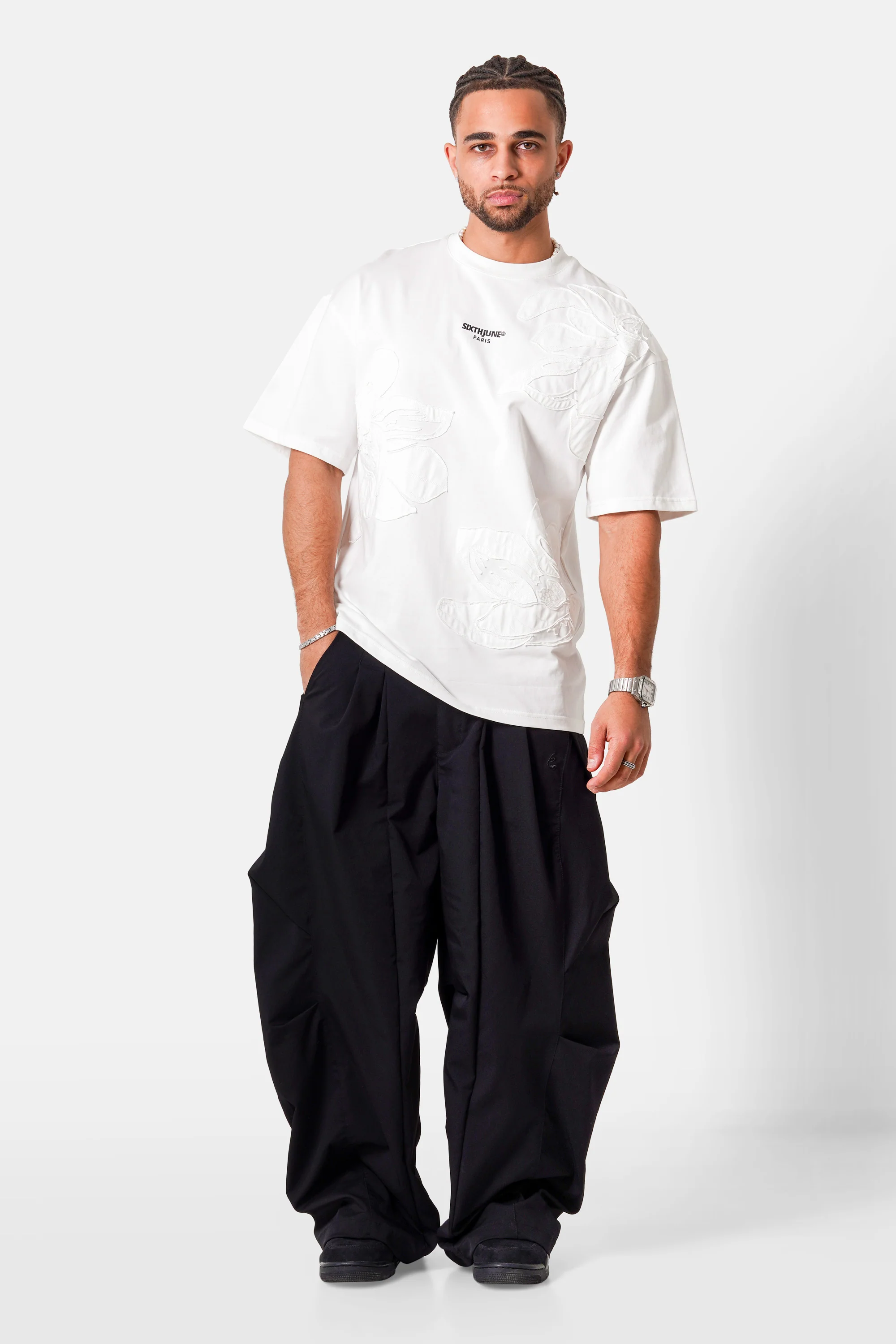FLOWER embroidery s/s t-shirt - Image 2