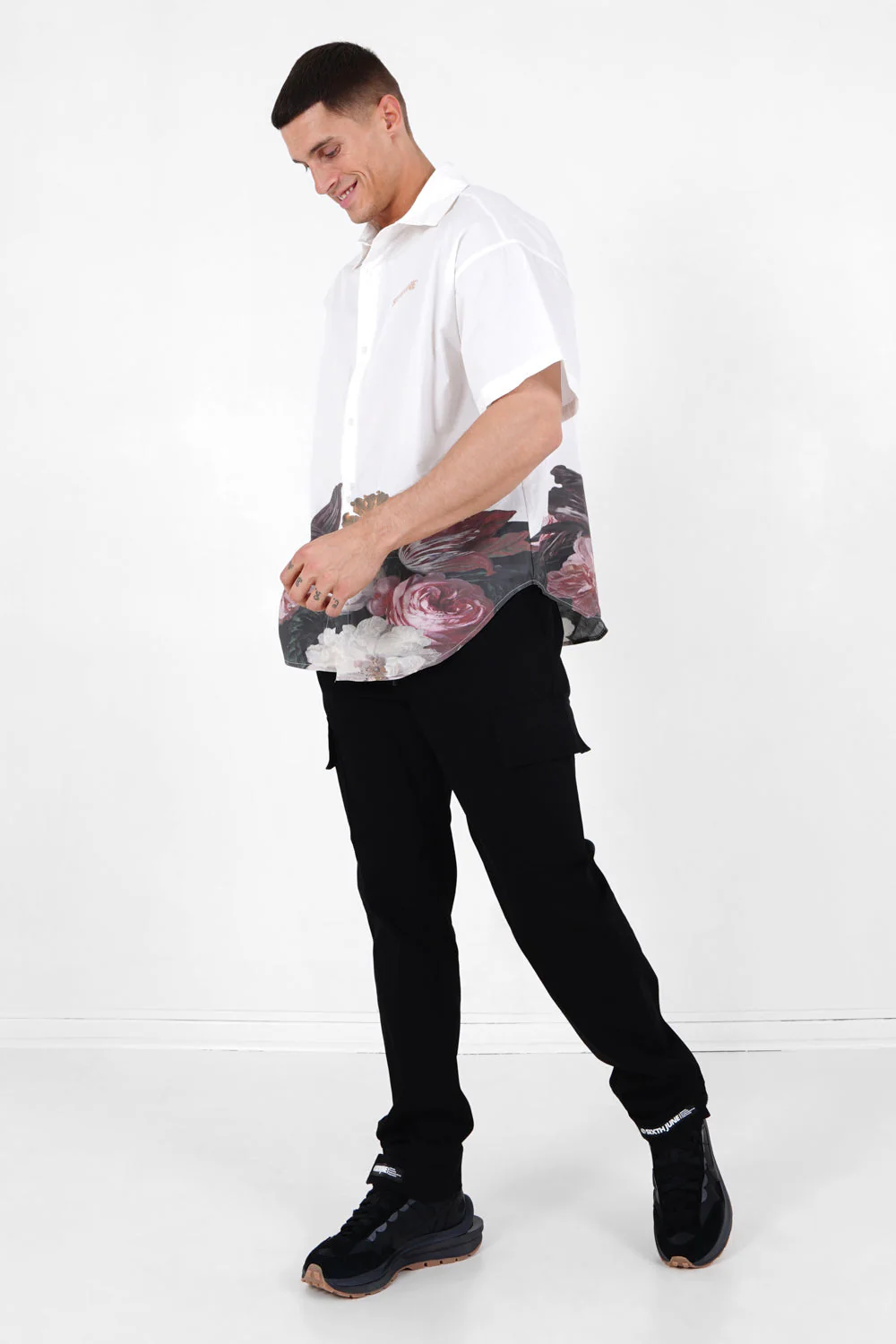 Chemise imprimée fleurs Blanc - Image 2