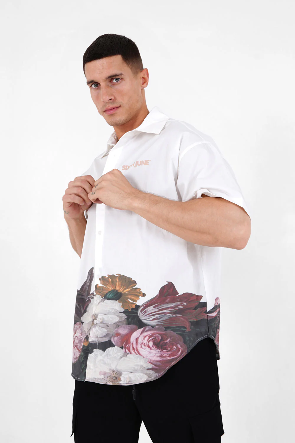 Chemise imprimée fleurs Blanc - Image 4