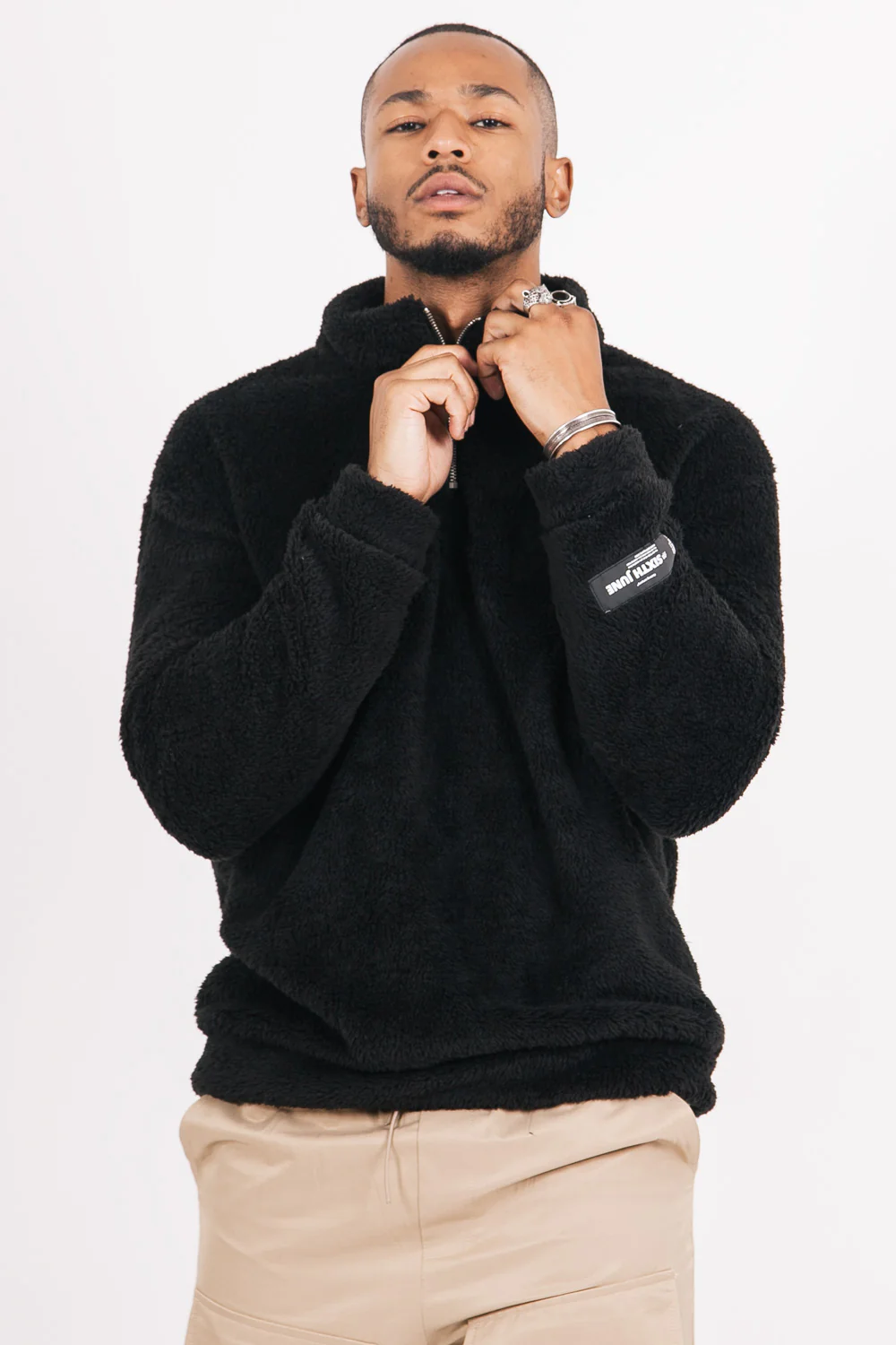 Sweat confort duveteux noir - Image 2