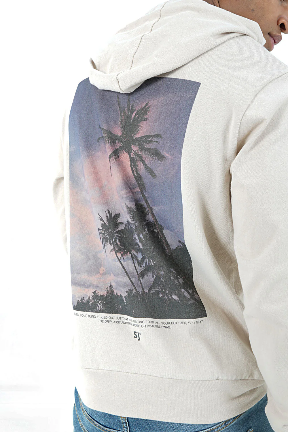 Sweatshirt nature tropique Beige - Image 3