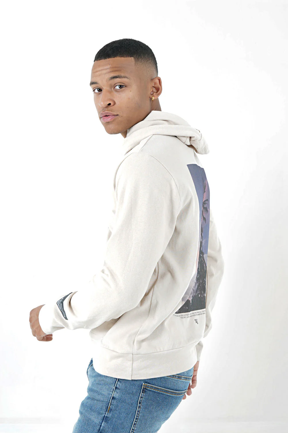 Sweatshirt nature tropique Beige - Image 4