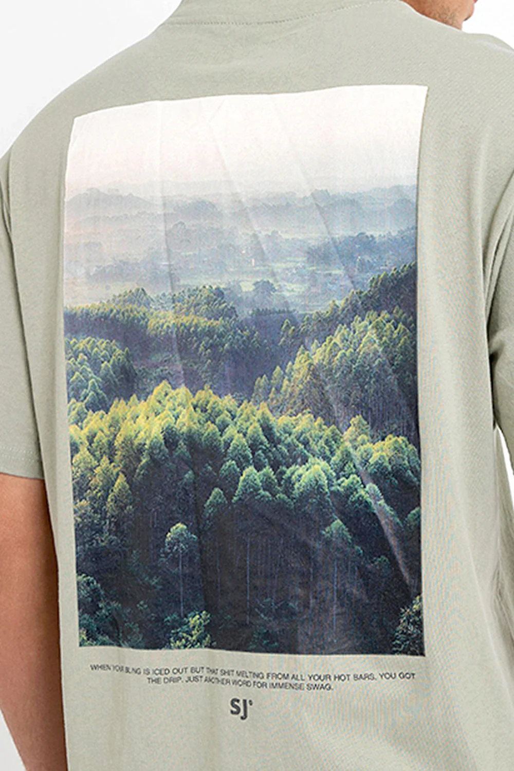 T-shirt nature forĂȘt Vert Pastel - Image 3