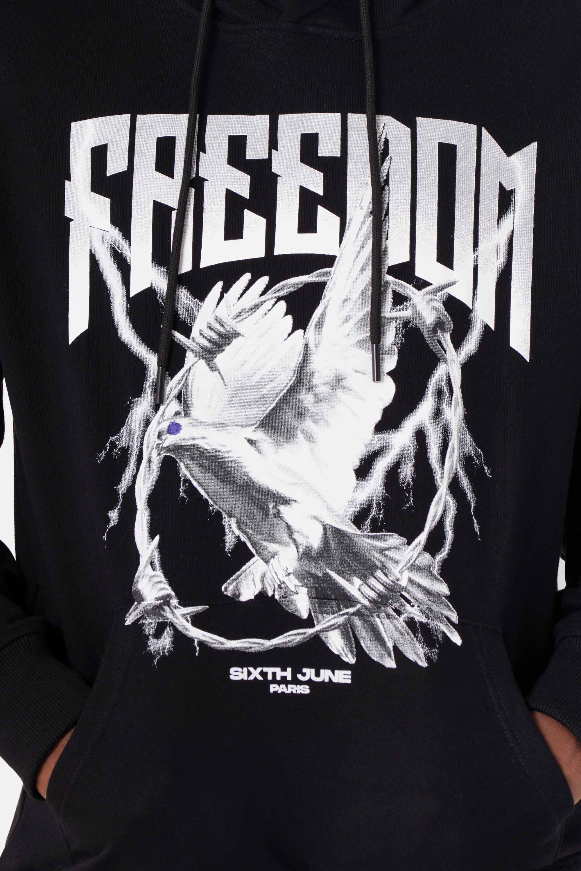 FREEDOM printed hoodie - Image 4