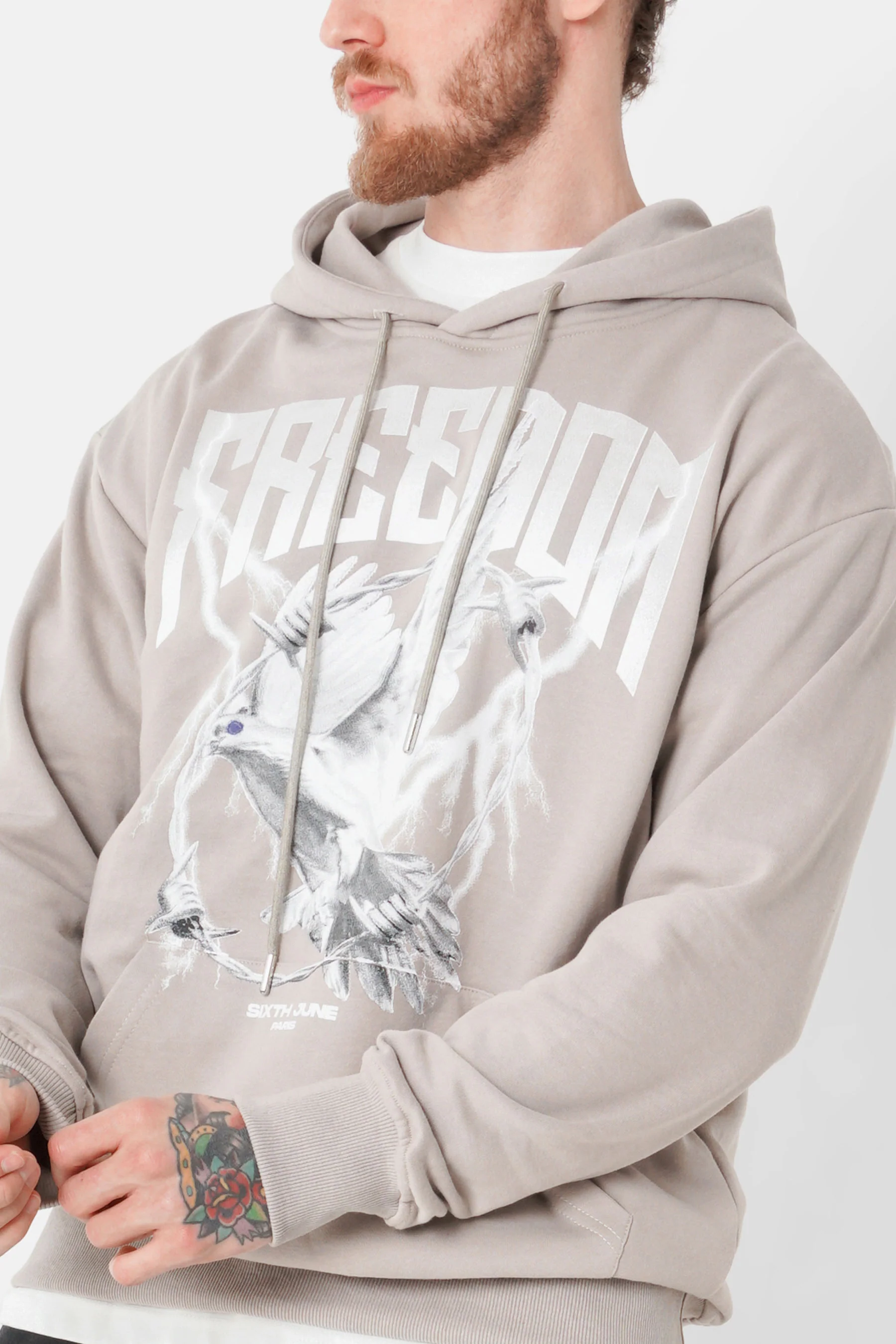 FREEDOM printed hoodie - Image 4