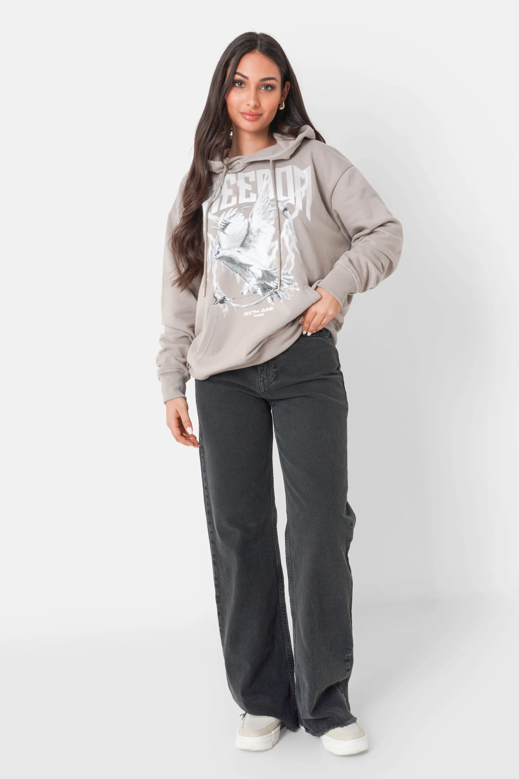 FREEDOM printed hoodie - Image 2