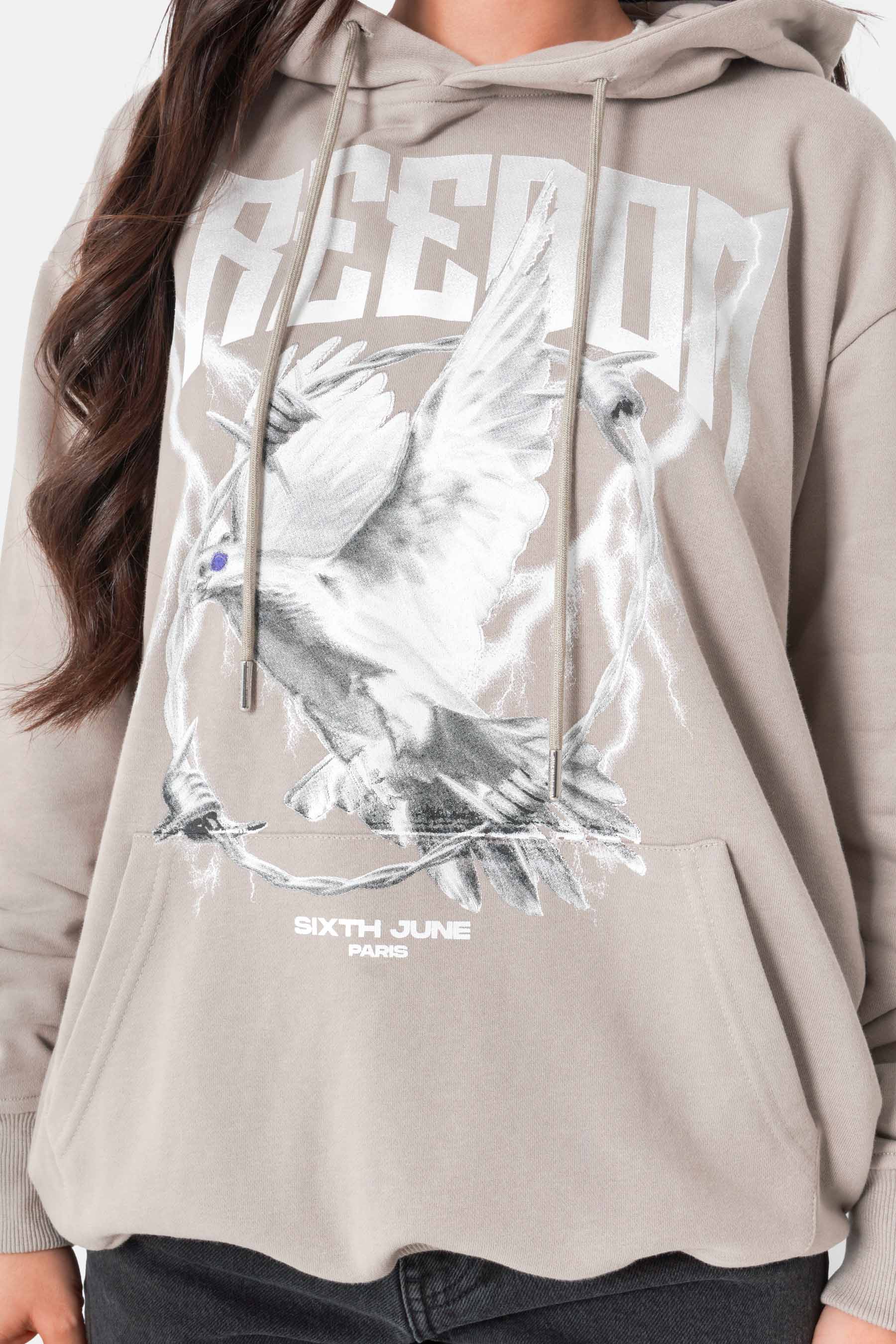 FREEDOM printed hoodie - Image 3