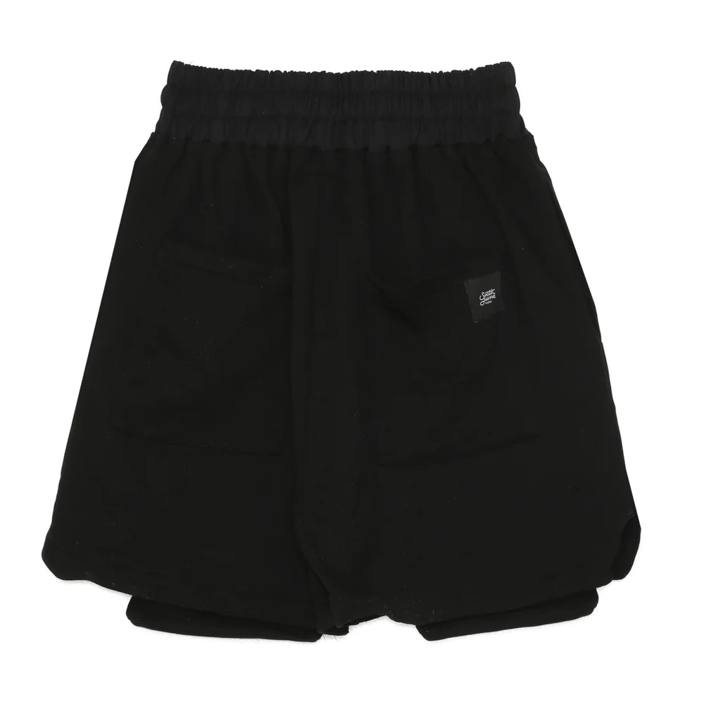 Short coton poche cargo noir - Image 6