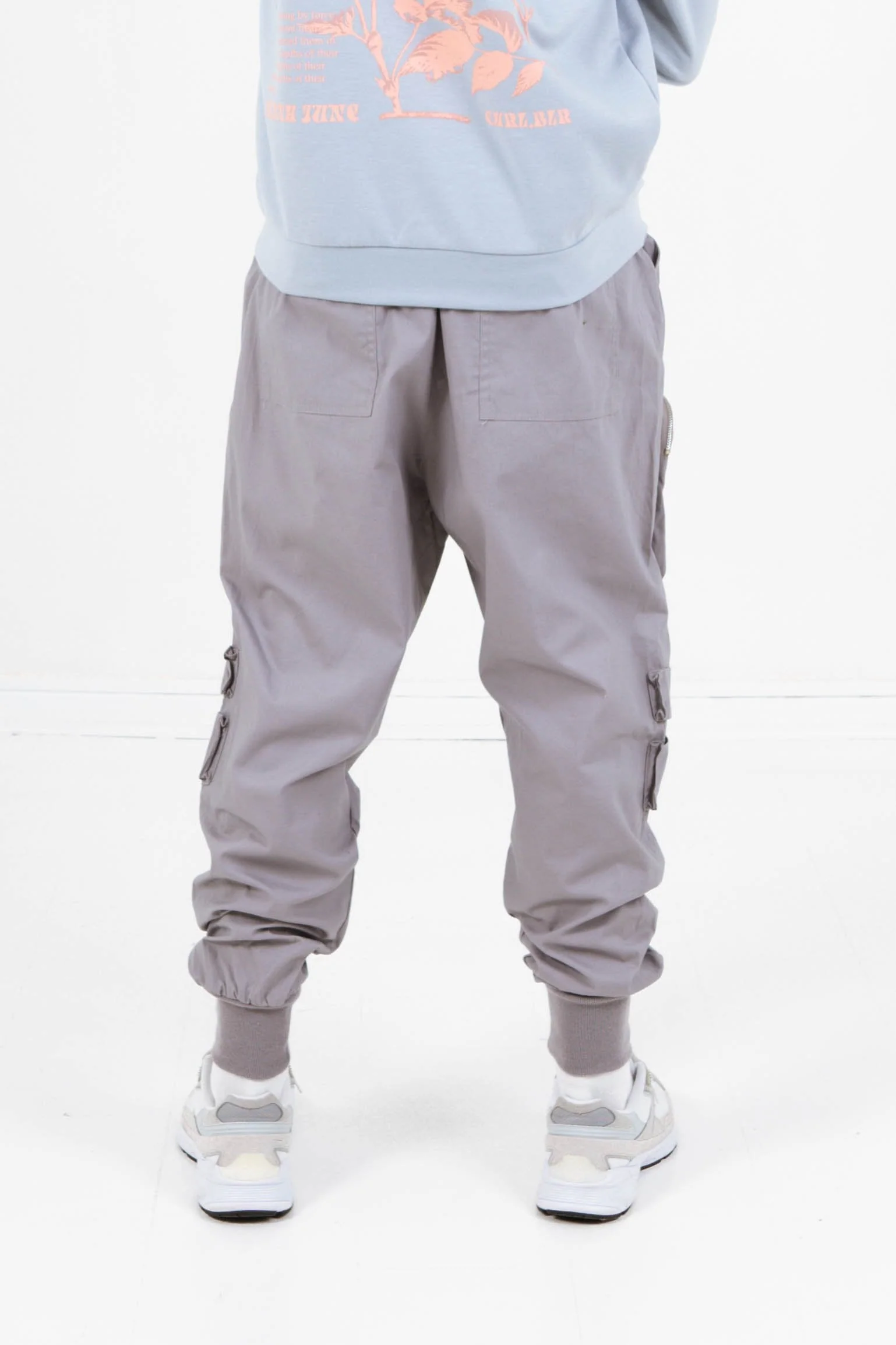 Pantalon cargo poche zip Gris taupe - Image 4