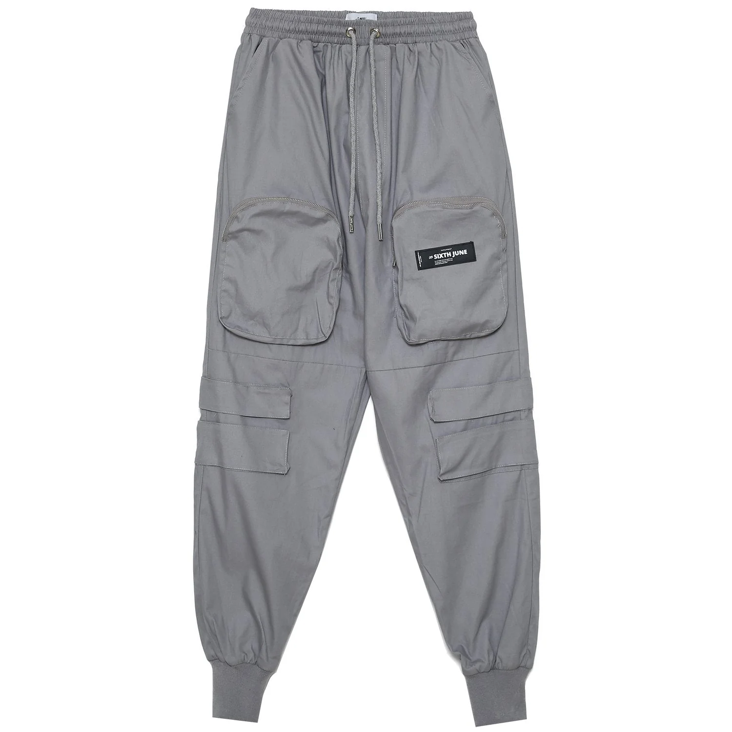 Pantalon cargo poche zip Gris taupe - Image 5