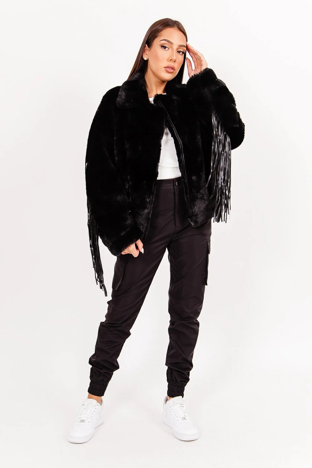 FRINGE faux fur jacket - Image 2