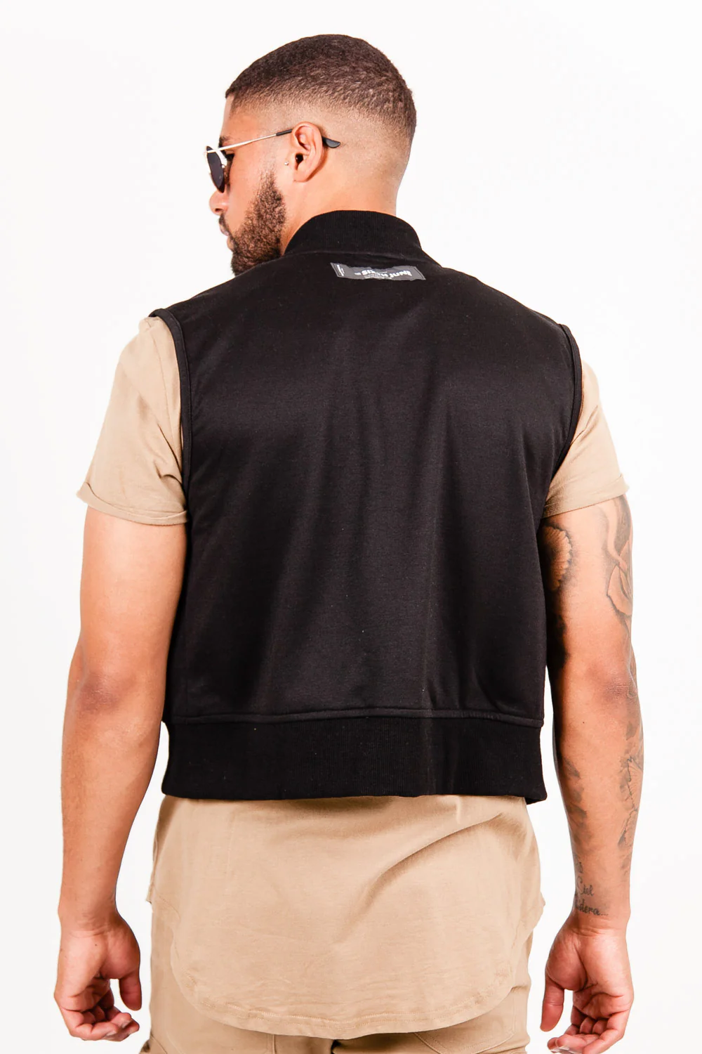 Gilet multipoche cargo noir - Image 5