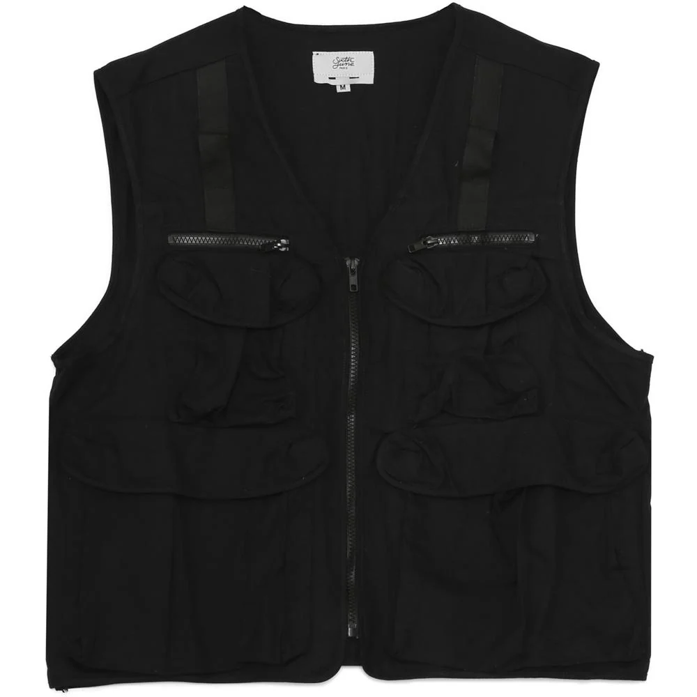 Gilet court multipoches Noir - Image 4