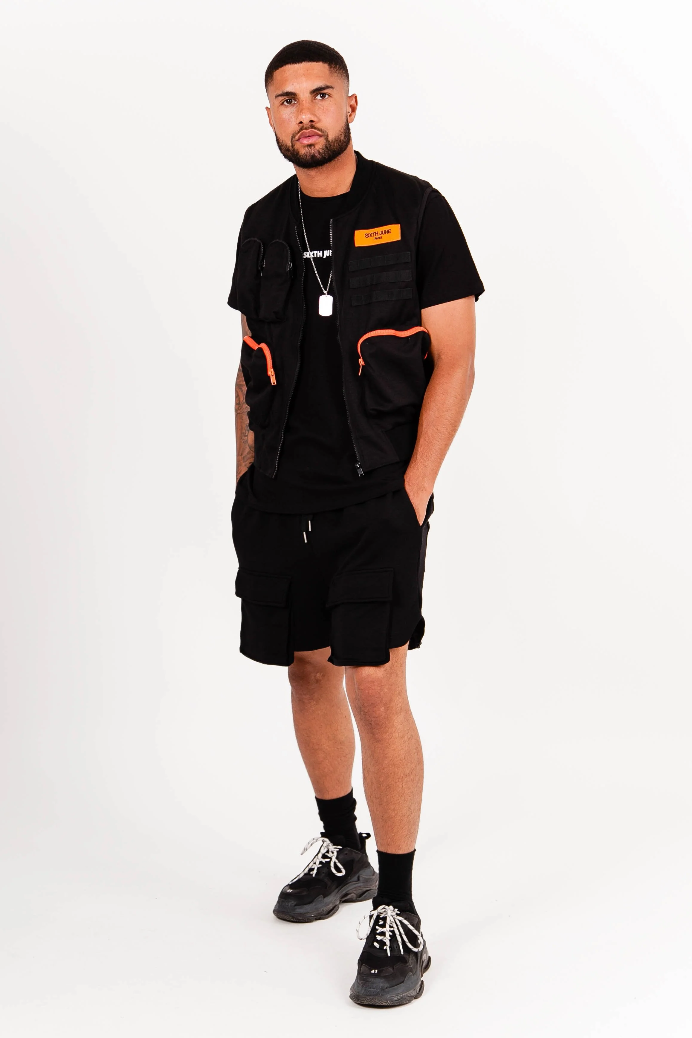 Gilet poche cargo noir - Image 2